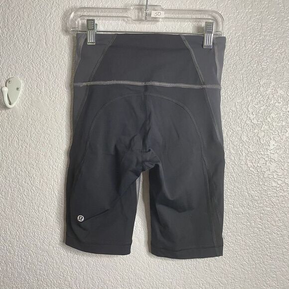 Lululemon Color Me Ombre Bike Short Black Gray 9" YogA 4 Athletic Gym Biker - Picture 10 of 12